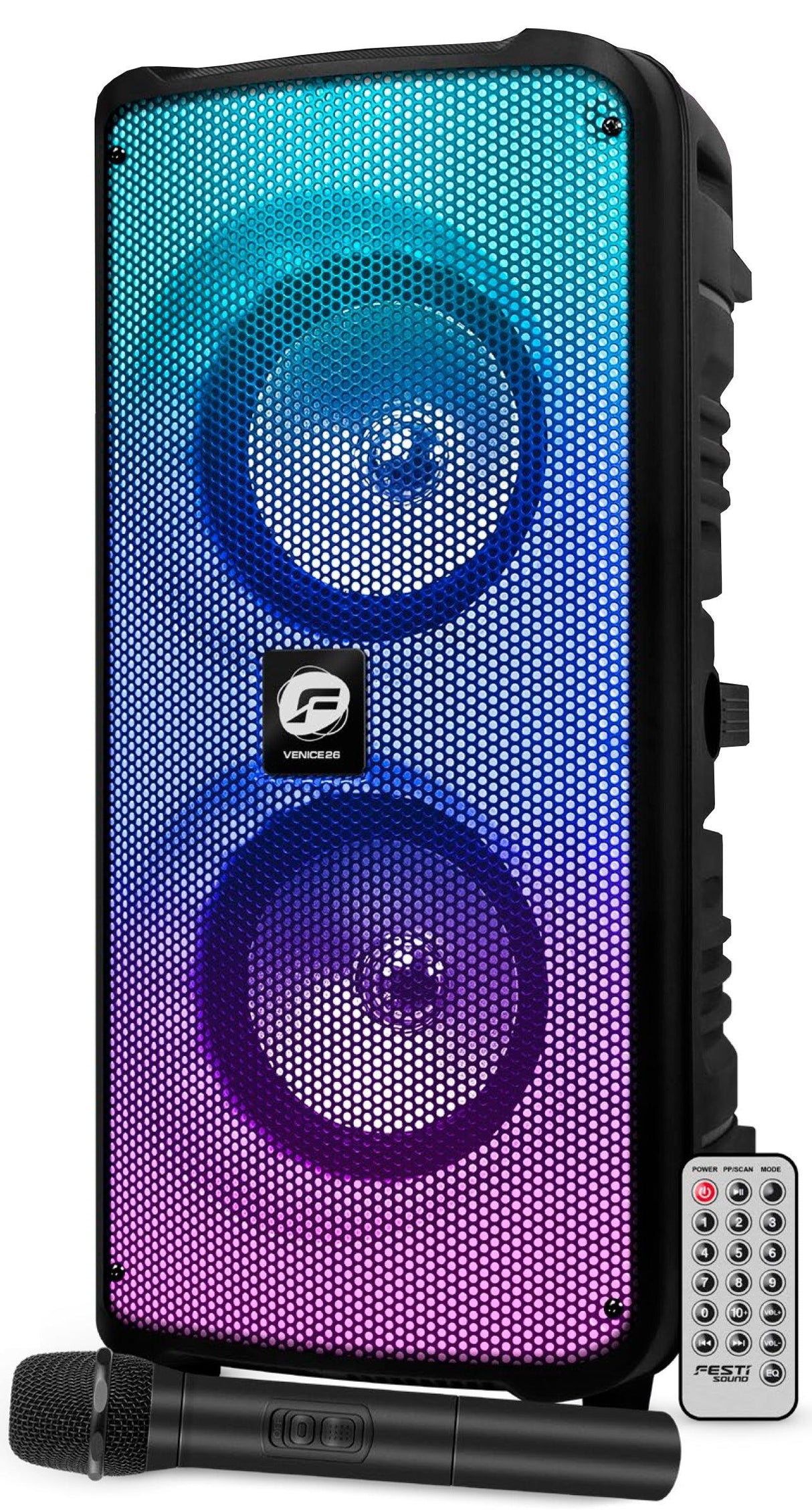 FESTI SOUND VENICE 26 Diffusore amplificato ricaricabile 300W - TechSoundSystem.com