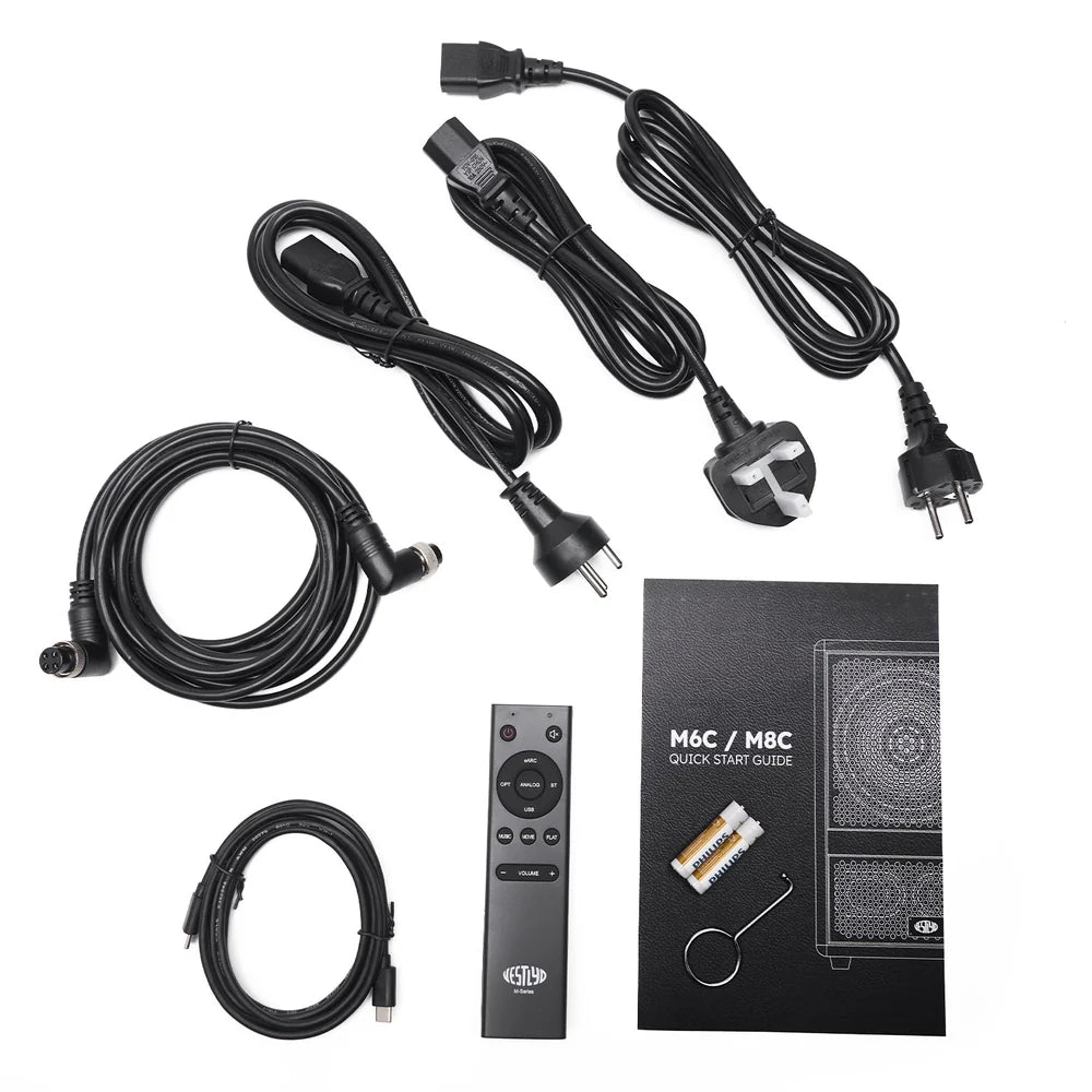 Vestlyd M8C Diffusori attivi da scaffale 2 vie coassiale da 8" da 4×75W e HDMI eARC