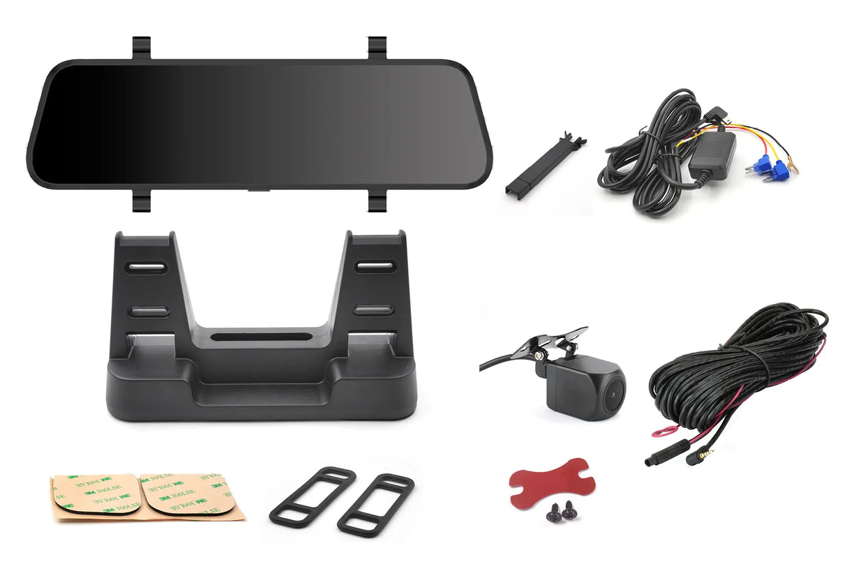 Phonocar VM494 specchietto retrovcisore 9.7" DVR con Retrocamera compresa