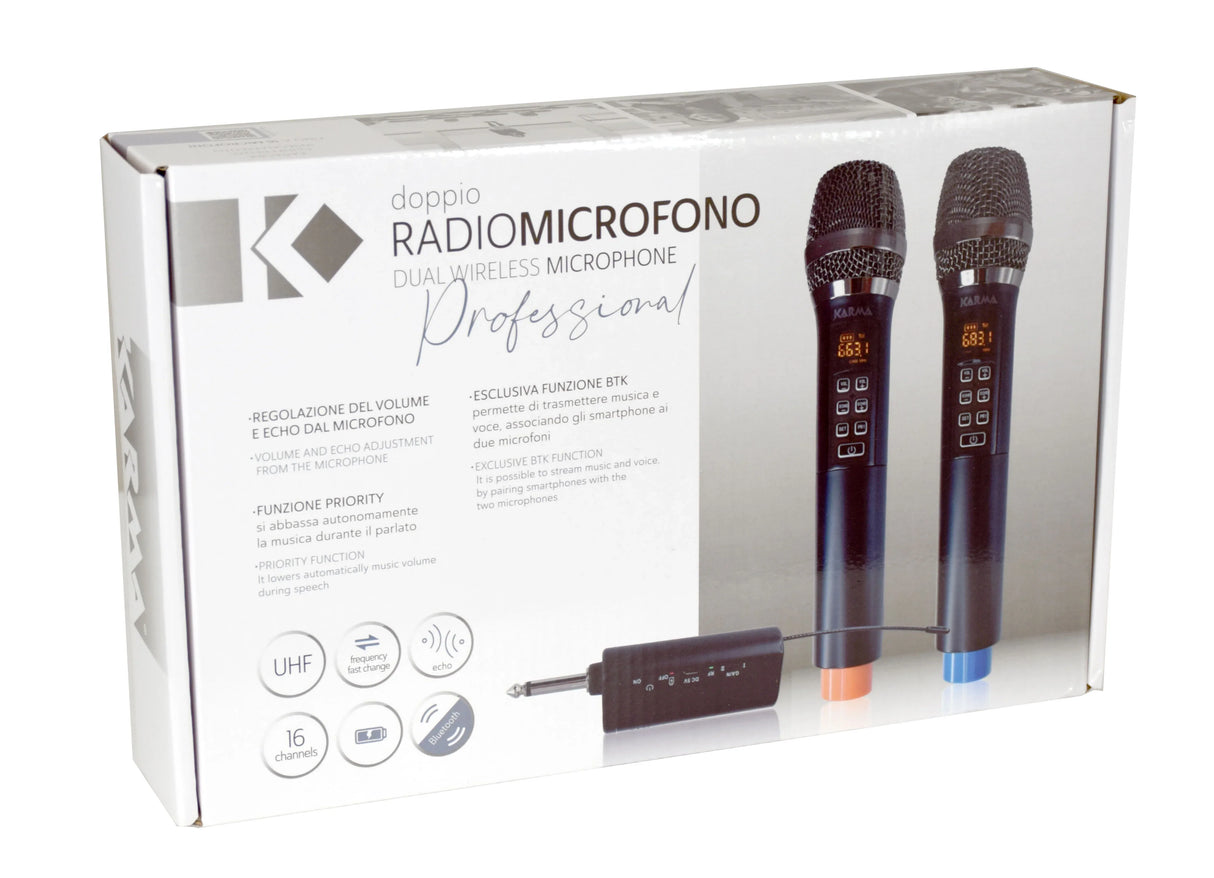 KARMA VOICE 2M Doppio radiomicrofono karaoke