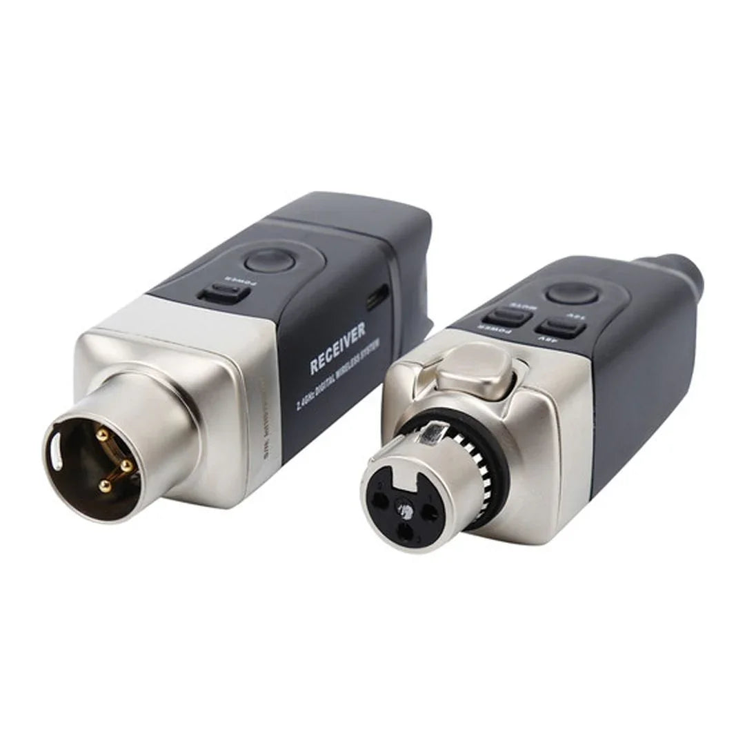 XVIVE U3C SISTEMA WIRELESS PER MICROFONI A CONDENSATORE COMPOSTO DA TRASMETTITORE E RICEVITORE COMPATTI E PORTATILI