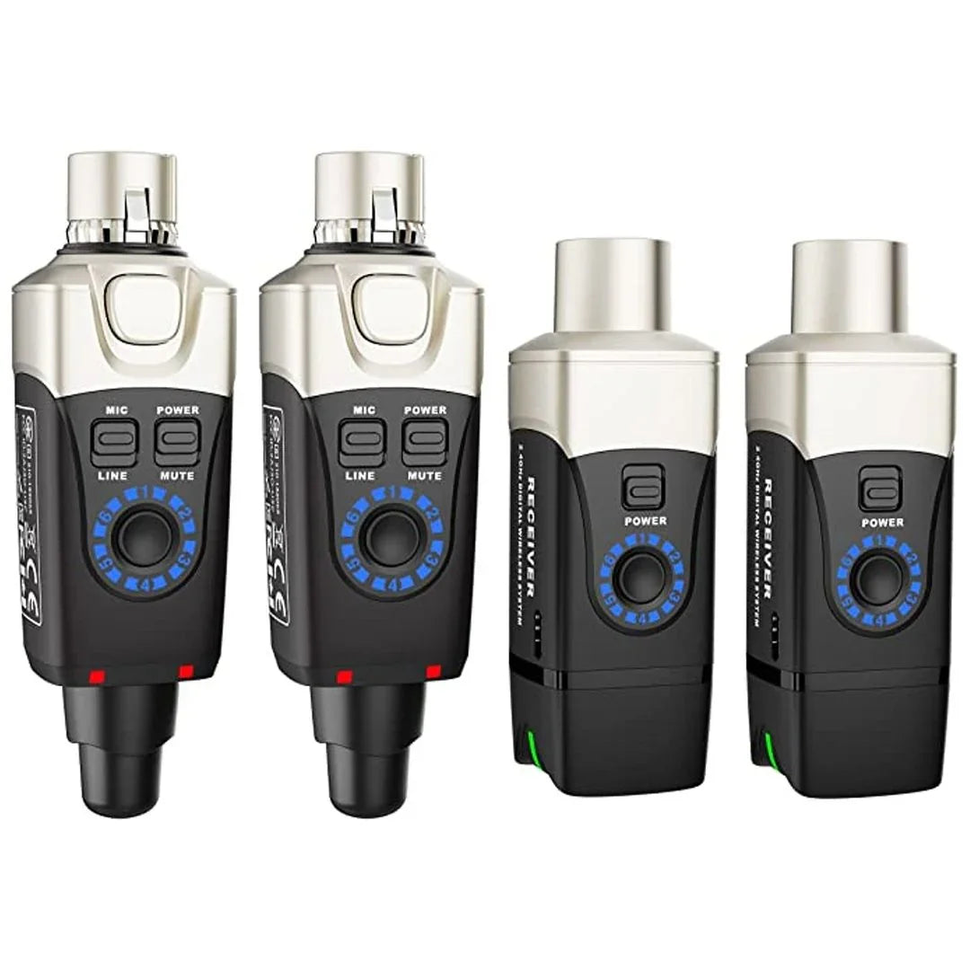 XVIVE U3D DOPPIO SISTEMA WIRELESS PER MICROFONO COMPOSTO DA TRASMETTITORE E RICEVITORE COMPATTI E PORTATILI