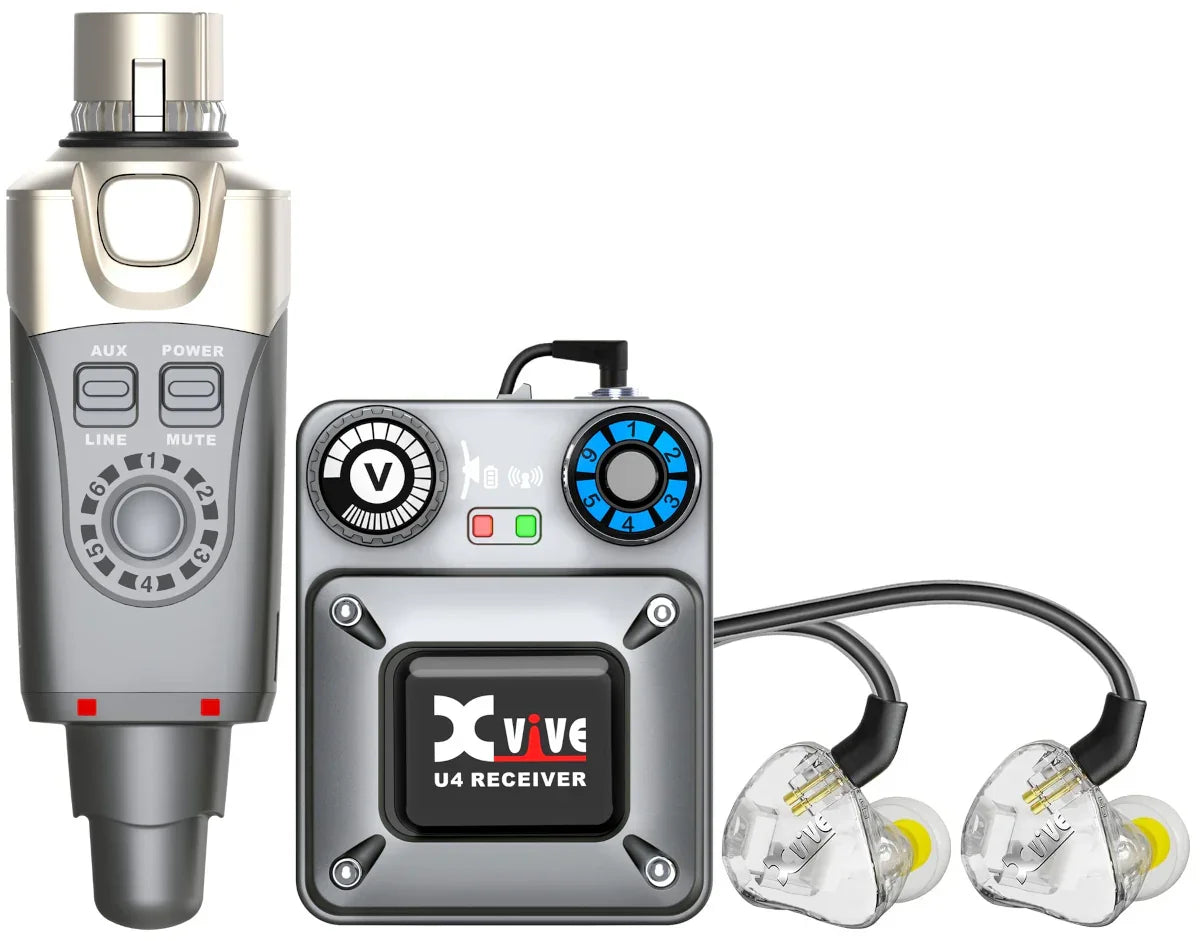 XVIVE U4T9 SISTEMA IN-EAR MONITOR WIRELESS 2.4Ghz KIT WIRELESS + AURICOLARI IN EAR