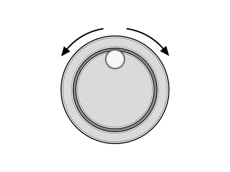 Alpine RUE-S100U Manopola rotante multifunzione universale per radio Alpine - TechSoundSystem.com