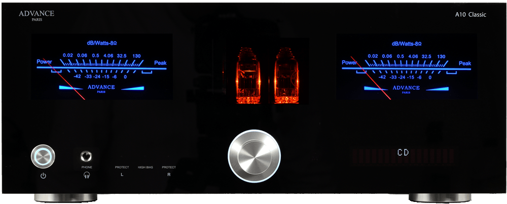 Advance Paris A10 CLASSIC Amplificatore integrato, PRE valvolare ECC81/12AT7 - TechSoundSystem.com
