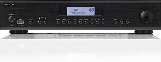 ROTEL A-14 NERO Amplificatore integrato da 80+80W RMS su 8 ohm, Bluetooth, Phono MM, USB - TechSoundSystem.com