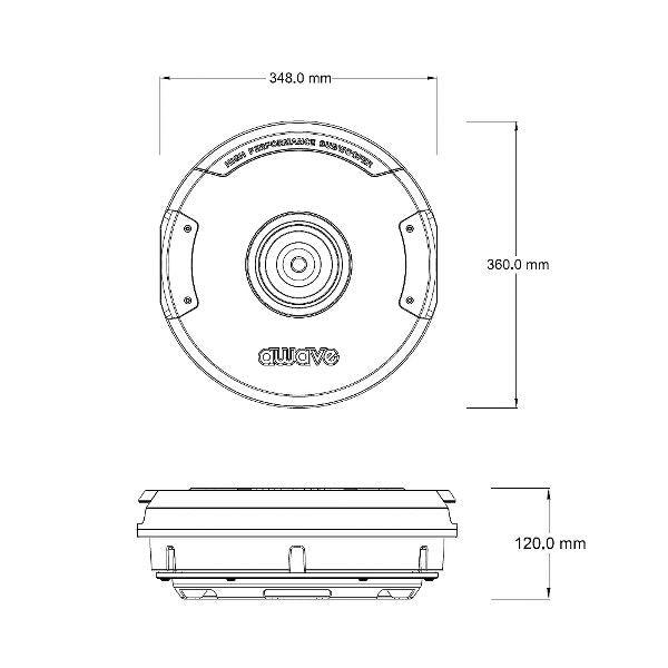 AWAVE AST-11T Subwoofer ruota di scorta da 11 pollici / 28 cm 150 W (360 x 120 mm) - TechSoundSystem.com