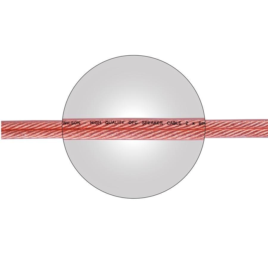 Wilson SPK CABLE Cavo per altoparlanti alta qualità da 6.0MM (50mt) - TechSoundSystem.com