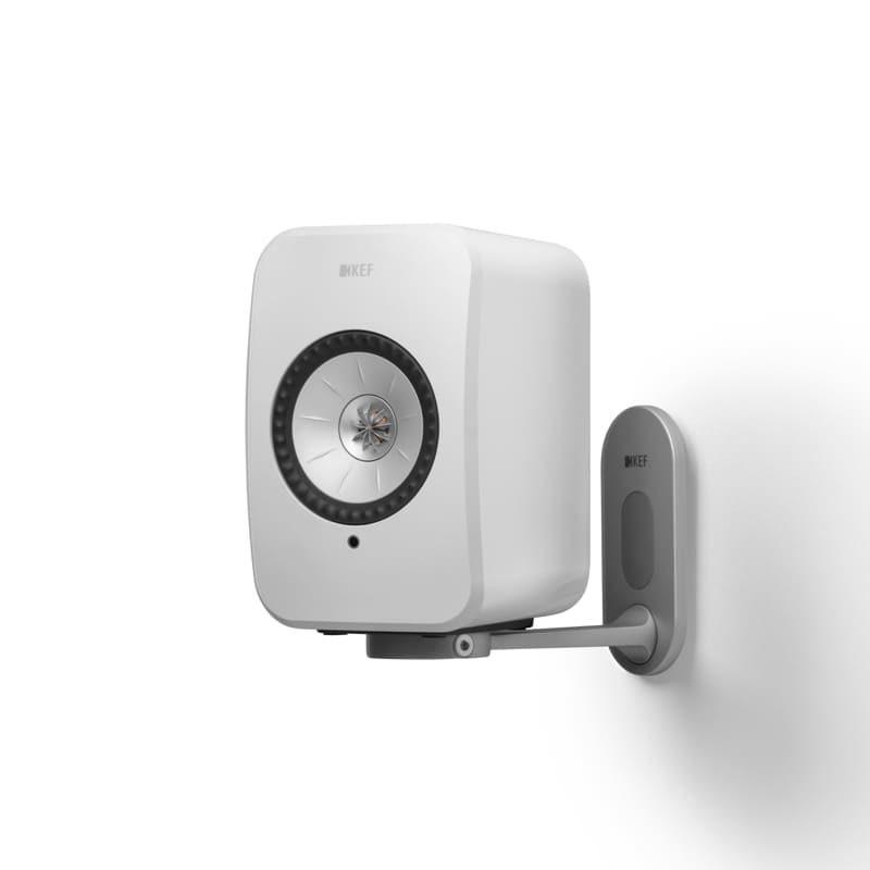 KEF LSX Wall Stand staffa da muro (coppia) Silver - TechSoundSystem.com