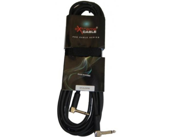 EXTREME JCJC3PRO CAVO JACK CURVO MONO 1/4" 6,3mm-JACK CURVO MONO 1/4" 6,3mm 3 MT - TechSoundSystem.com