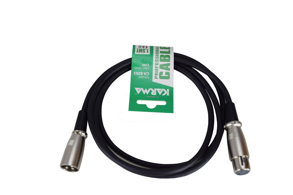 KARMA CA 8261 Cavo audio XLR maschio / XLR femmina 1,5mt - TechSoundSystem.com