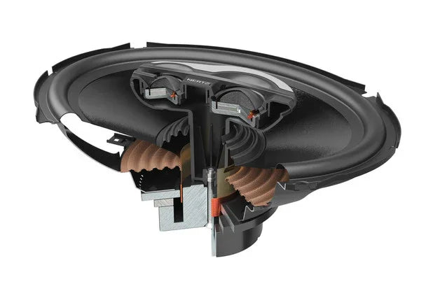 HERTZ SX 690 Neo coassiale 6x9'' a 3 vie ad alta potenza per auto moto e outdoor (COPPIA) 260w