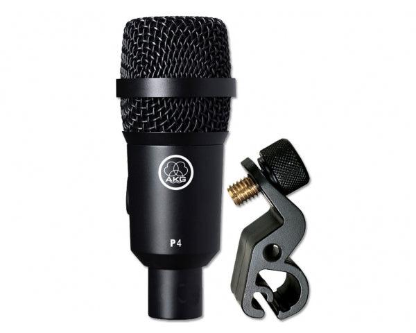 AKG P4 MICROFONO DINAMICO CARDIOIDE PER STRUMENTI FIATI PERCUSSIONI + SUPPORTO H440 + CUSTODIA - TechSoundSystem.com