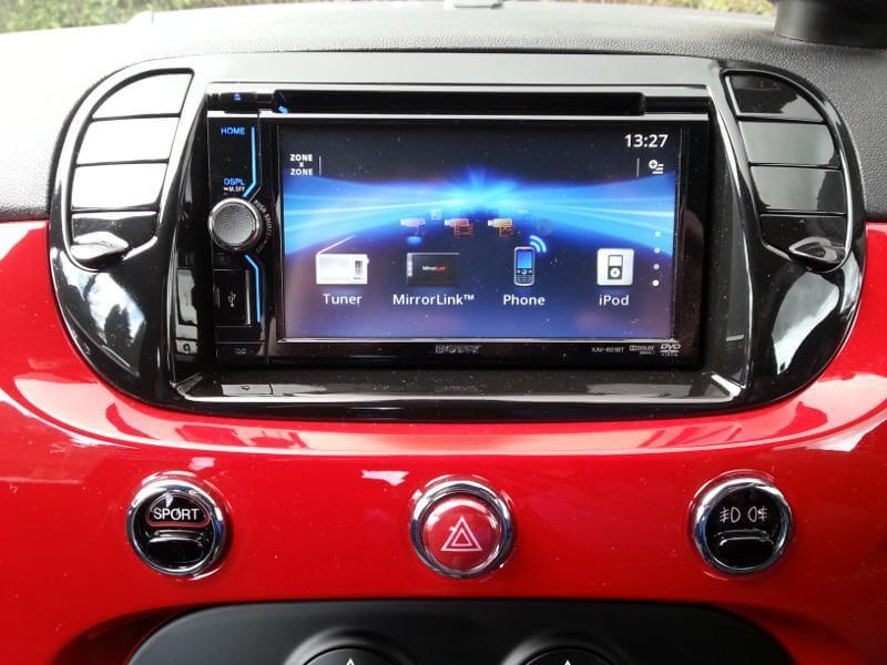 Alpine APF-F381094-33-2FI Fiat 500 e Fiat 500 C dal 2007 al 2015 kit installazione doppio DIN - TechSoundSystem.com