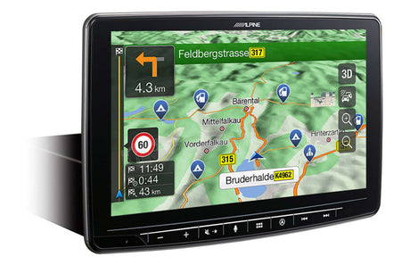 Alpine INE-F904JC autoradio Jeep Compass 9" floating display con NAVI GPS integrato - TechSoundSystem.com