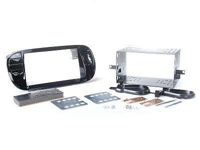Alpine APF-F381094-33-2FI Fiat 500 e Fiat 500 C dal 2007 al 2015 kit installazione doppio DIN - TechSoundSystem.com