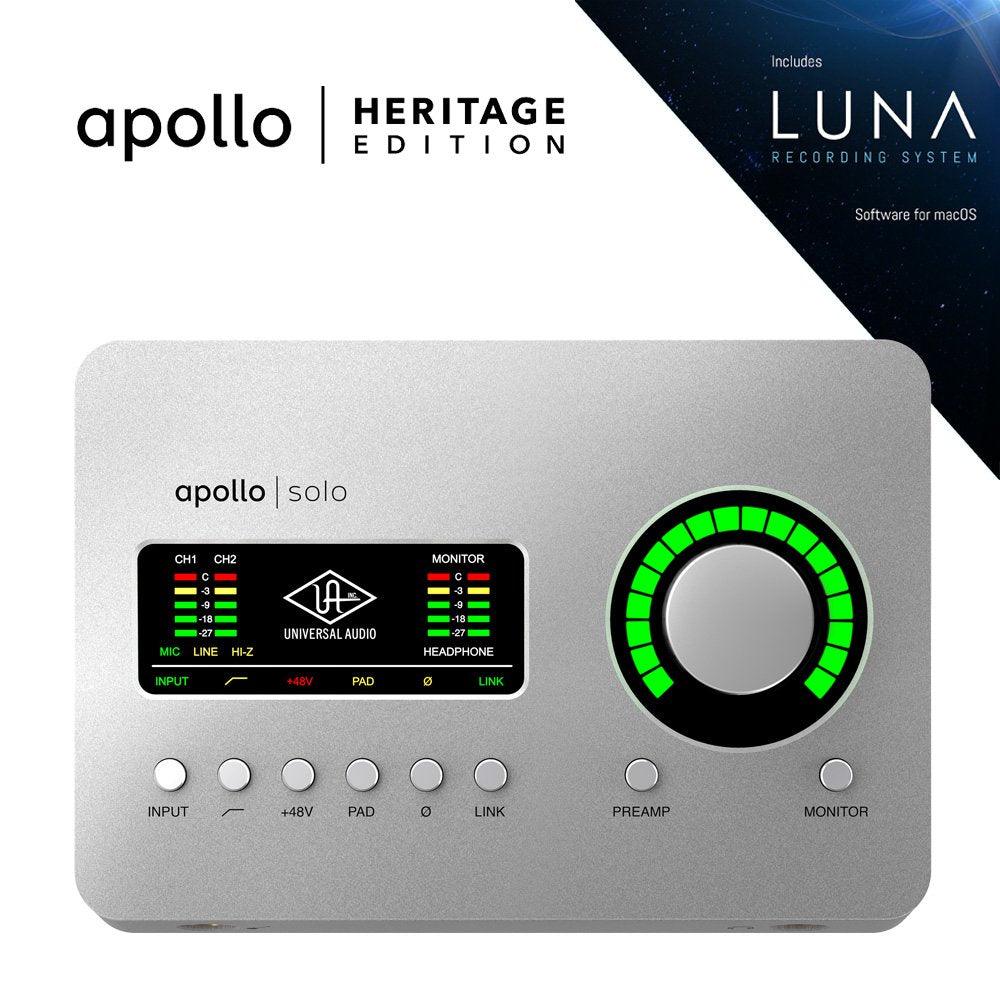 UNIVERSAL AUDIO APOLLO SOLO | HERITAGE EDITION - TechSoundSystem.com