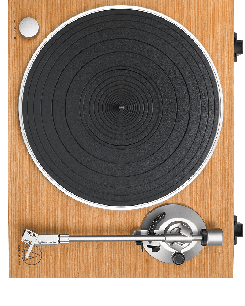 Audio Technica AT-LPW30 giradischi hifi stadio PHONO e LINE 33/45 giri colore TEAK - TechSoundSystem.com