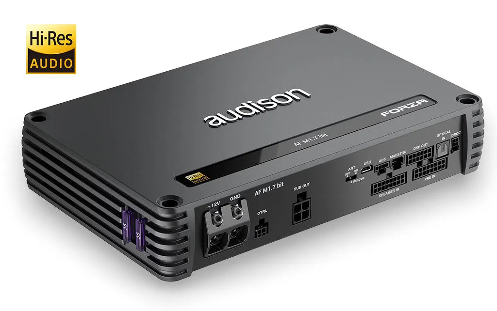 Audison AF M1.7 bit Amplificatore mono Classe D 1200W 1 ohm con DSP 7 canali