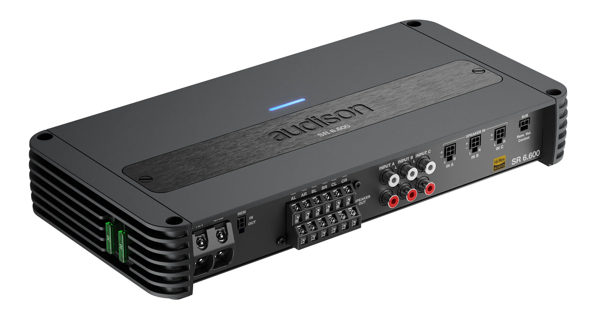 Audison SR 6.600 amplificatore per auto 6 canali classe D 2ohm 4x140W+2x185