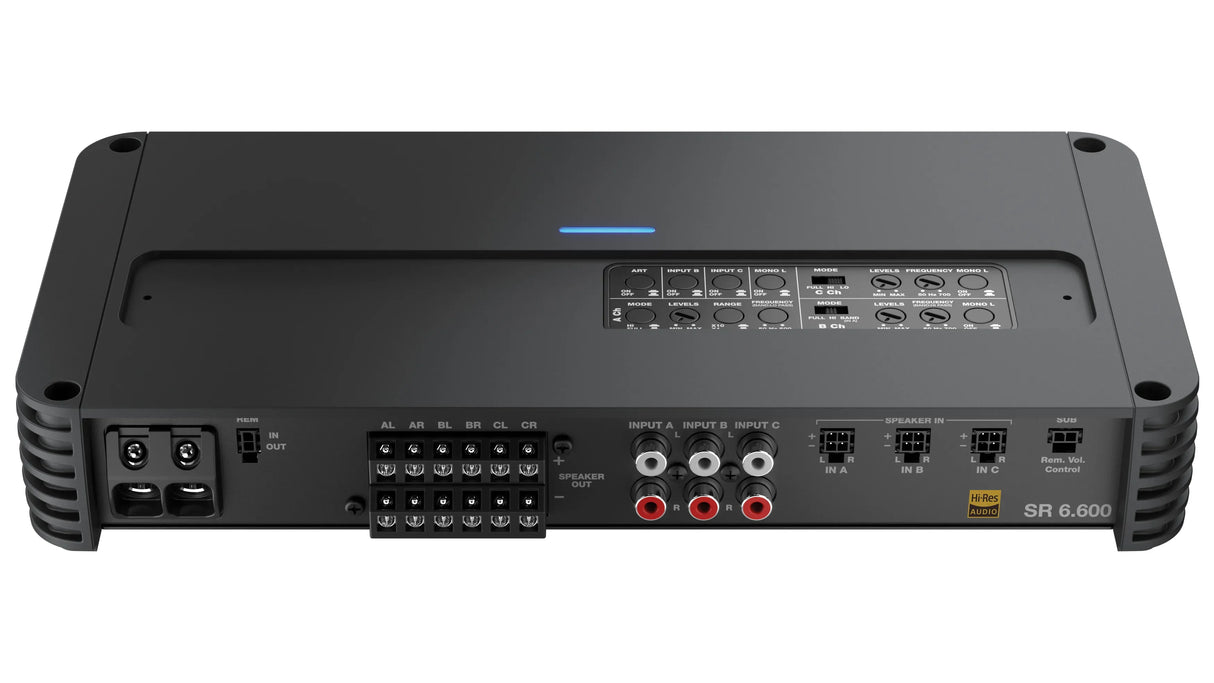 Audison SR 6.600 amplificatore per auto 6 canali classe D 2ohm 4x140W+2x185