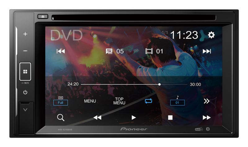 Pioneer AVH-A240DAB autoradio 2 DIN lettore CD/DVD da 6,2", DAB+, USB - TechSoundSystem.com