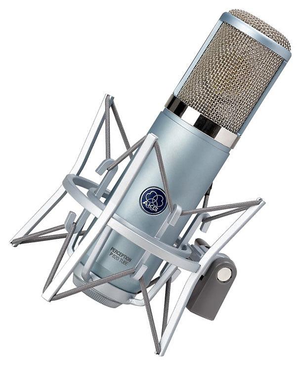 AKG PERCEPTION P820 TUBE MICROFONO CONDENSATORE OMNIDIREZIONALE MULTIPATTERN CON CONTROLLO REMOTO - TechSoundSystem.com