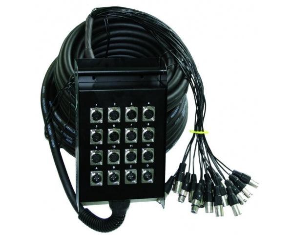 EXTREME SB12I4O25 STAGEBOX 12 IN/4 OUT 25 METRI STAGEBOX PROFESSIONALE 12 INGRESSI XLR / 4 USCITE XLR - TechSoundSystem.com