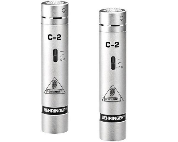 BEHRINGER C2 COPPIA SELEZIONATA MATCHED MICROFONI CONDENSATORE VOCE STRUMENTI + STEREO-BAR CON CLAMPS - TechSoundSystem.com