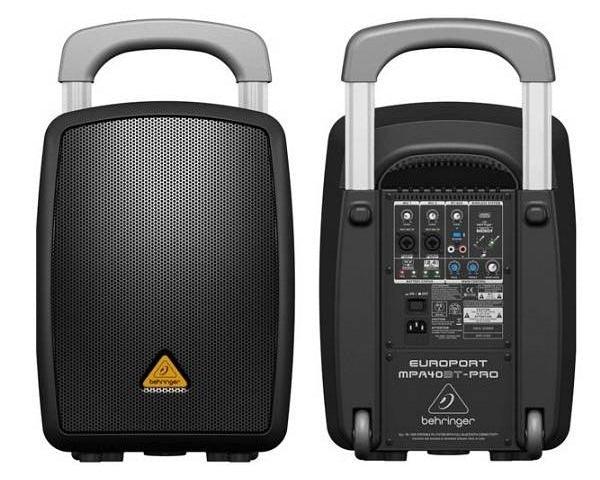 BEHRINGER MPA40BT-PRO 40WATT BLUETOOTH CASSA ATTIVA MPA40BTPRO TROLLEY BATTERIA RICARICABILE - TechSoundSystem.com