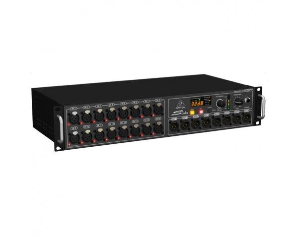 BEHRINGER S16 DIGITAL SNAKE STAGE BOX DIGITALE 16 PREAMPLIFICATORI MICROFONICI 8 USCITE XLR - TechSoundSystem.com