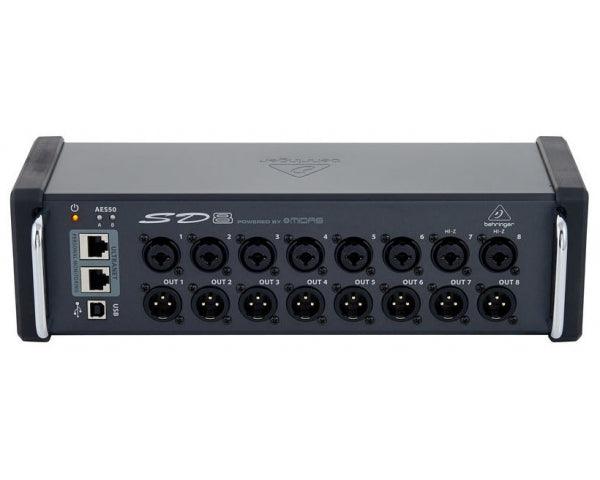 BEHRINGER SD8 SNAKE DIGITALE USB 8 PREAMPLIFICATORI MICROFONICI MIDAS 8 AUX AES50 KLARK TEKNIK CONTROLLO REMOTO - TechSoundSystem.com