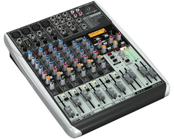 BEHRINGER XENYX QX1204-USB MIXER 12 INGRESSI 4 COMPRESSORI 2 BUS EFFETTI KLARK TEKNIK +48V WIRELESS READY - TechSoundSystem.com