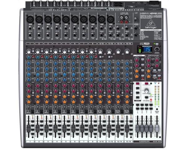BEHRINGER XENYX X2442-USB MIXER PASSIVO 24 INGRESSI EFFETTI 24 BIT 8 COMPRESSORI 4 AUX 4 SUB + INTERFACCIA AUDIO USB - TechSoundSystem.com