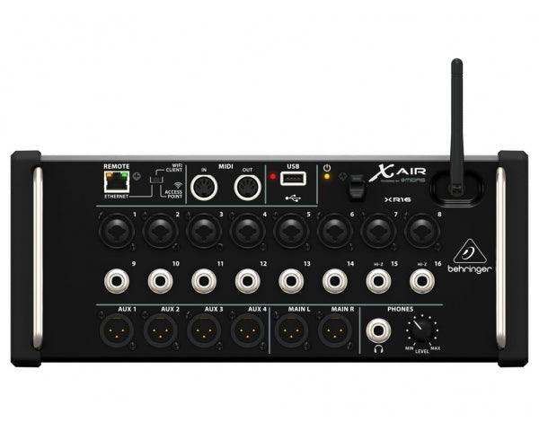 BEHRINGER XR16 MIXER DIGITALE X-AIR IPAD ANDROID WIFI USB LAN 16 CANALI 8 PREAMPLIFICATORI MICROFONICI MIDAS EFFETTI KLARK TEKNIK - TechSoundSystem.com