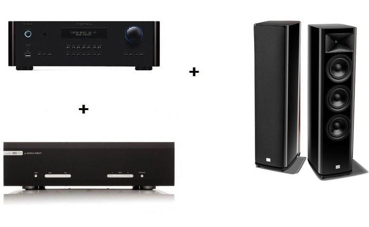 KIT COMPLETO: Preamplificatore Rotel RC-1590 MKII + Finale Musical Fidelity M6S PRX 2 canali + Diffusori JBL HDI-3600 - TechSoundSystem.com