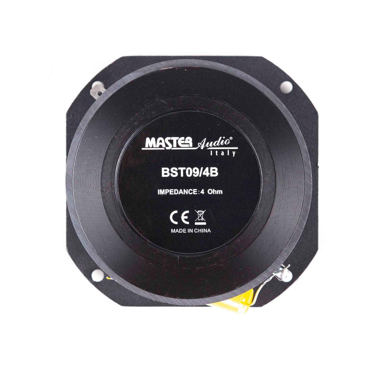 Master Audio BST09/4B Supertweeter in alluminio BLACK 200W, 4 ohm, bobina 44 mm in titanio - TechSoundSystem.com
