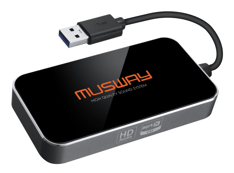 Musway BTA-HD chiavetta Bluetooth per l'audio streaming HD e controllo app