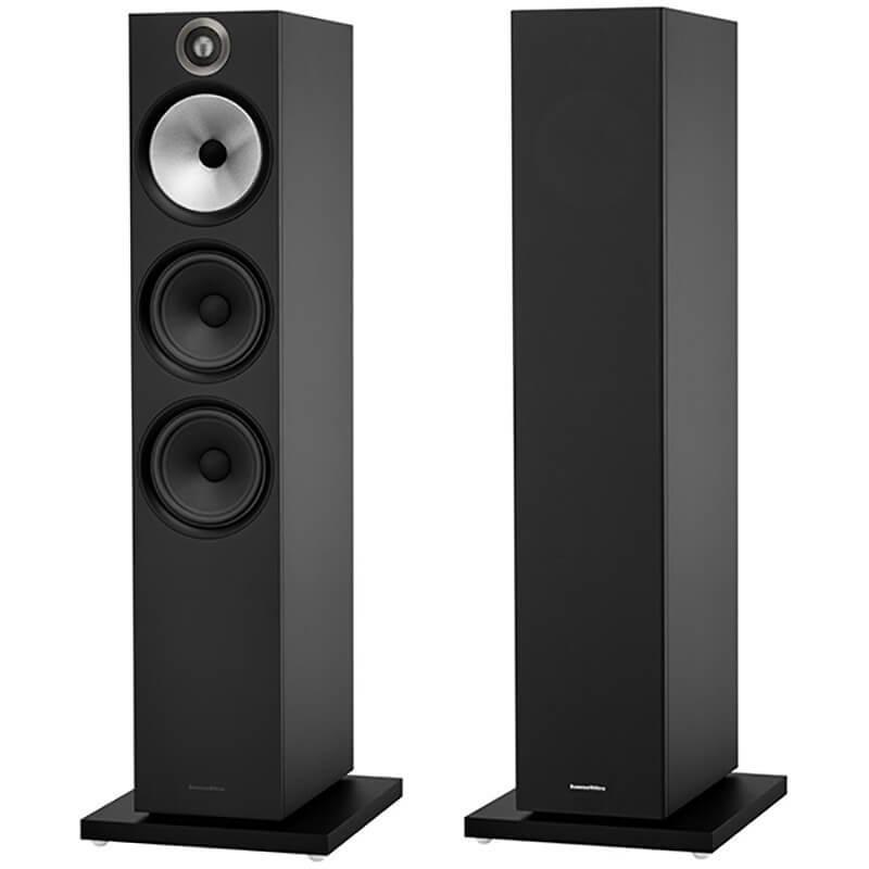 B&W 603 NERO Diffusori da pavimento COPPIA a 3 vie, bass reflex Flowport, HIGH END - TechSoundSystem.com