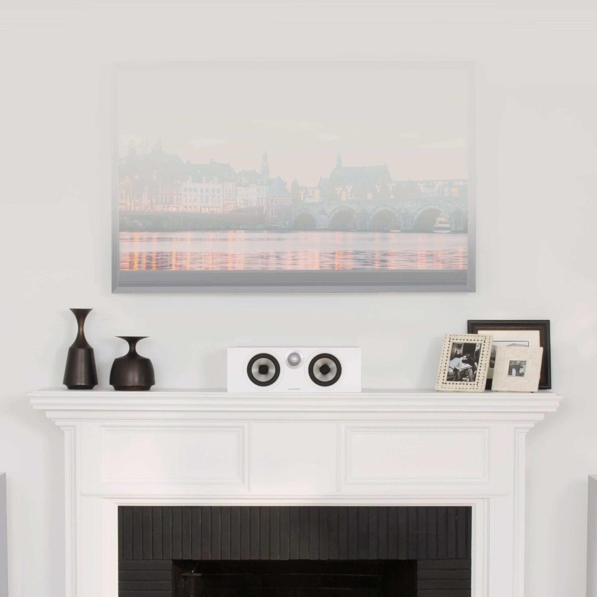 B&W HTM6 Canale centrale a 2 vie, bass reflex Flowport, 2 woofer/midrange, BIANCO - TechSoundSystem.com