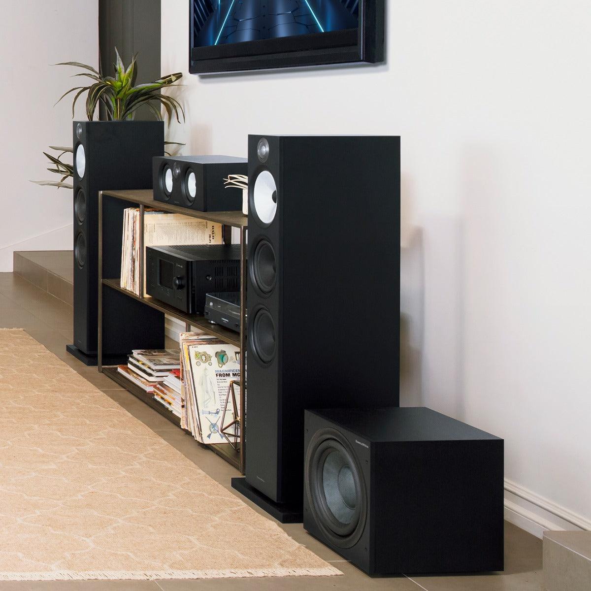 B&W HTM6 NERO Canale centrale a 2 vie, bass reflex Flowport, 2 woofer/midrange - TechSoundSystem.com