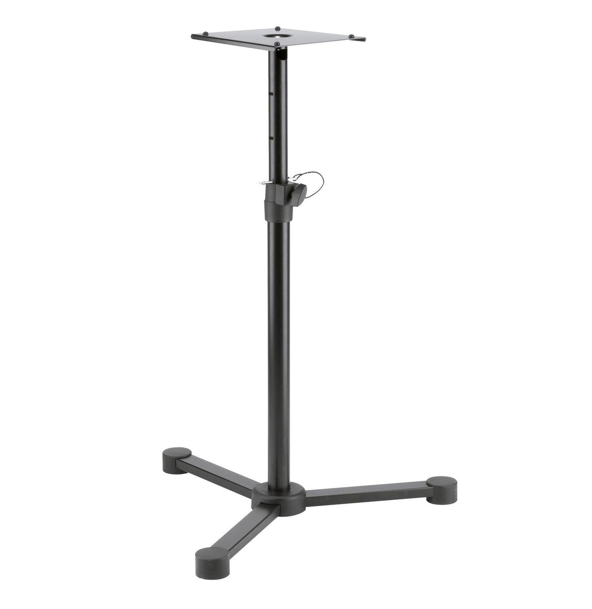 KONIG & MEYER 26720 STAND PER MONITOR DA STUDIO TRIPOIDE AD ALTEZZA REGOLABILE COLORE NERO - TechSoundSystem.com