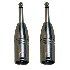 KARMA CA 8230 Coppia adattatori audio 2x XLR m/Jack 6,3mm mono - TechSoundSystem.com