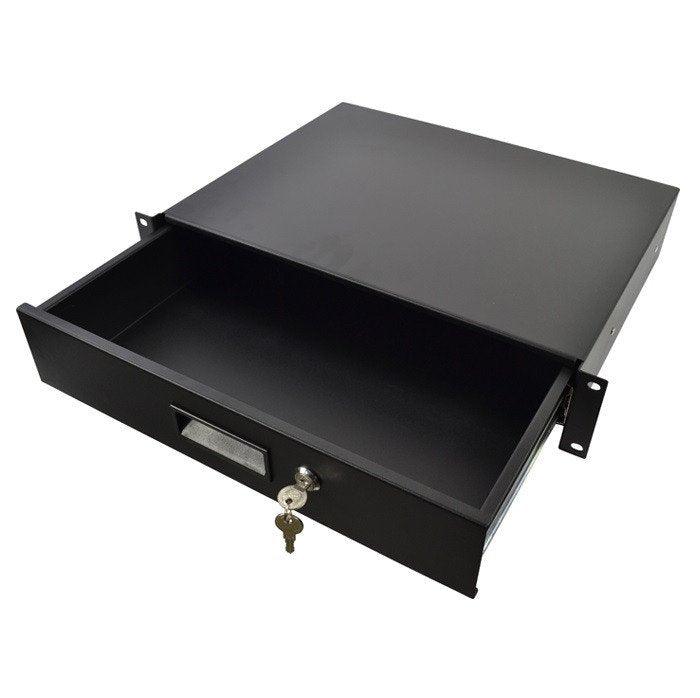 COBRA CASSETTO RACK 2 UNITA' CON SERRATURA A CHIAVE - TechSoundSystem.com