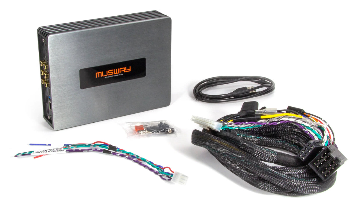 Musway M4+V3 amplificatore in classe D 4 canali con DSP 8 canali