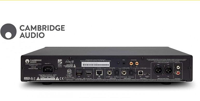 CAMBRIDGE AUDIO CXN V2 BLACK lettore e streamer di rete con Wifi, Ethernet, USB, Chromecast - TechSoundSystem.com