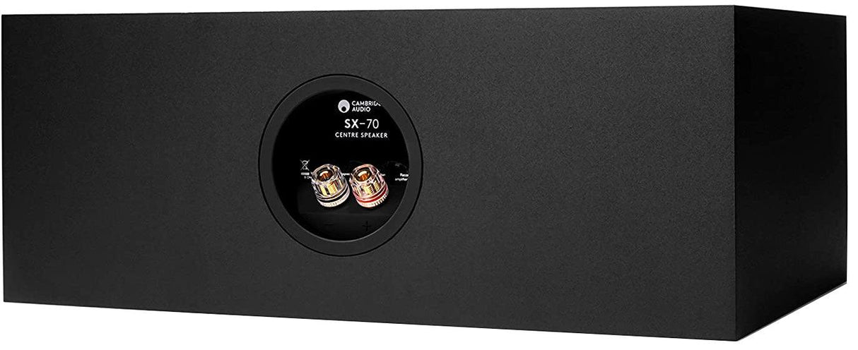 CAMBRIDGE AUDIO SX70 diffusore centrale nero 2 woofer da 100mm 100watt - TechSoundSystem.com