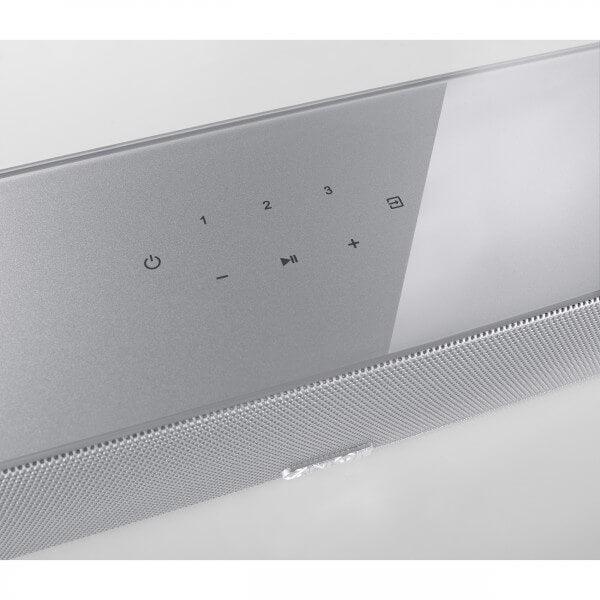Canton SMART SOUNDBAR 10 silver con due diffusori Dolby Atmos - TechSoundSystem.com
