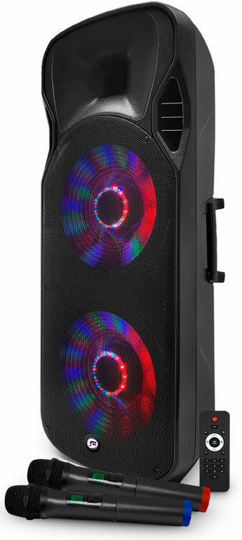 FESTI SOUND SFX 215 Diffusore ricaricabile 1000W con doppio radiomicrofono - TechSoundSystem.com