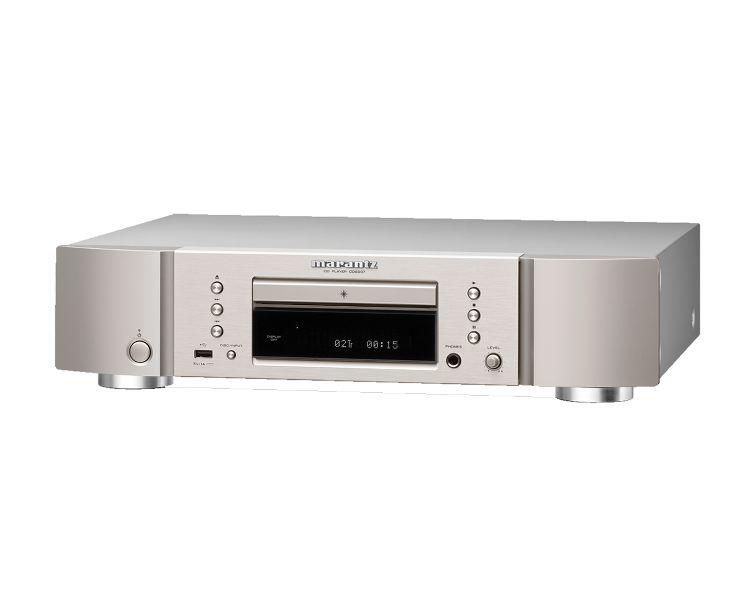 Marantz CD6007 SIlver Gold Lettore CD hifi e Chiavette USB con formato PCM e DSD e DAC AK4490 - TechSoundSystem.com